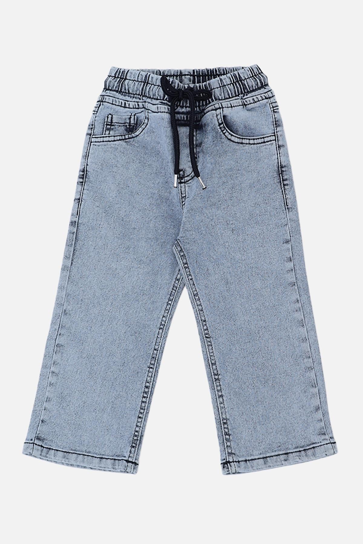 Джинсы straight для мальчика 104 см Голубой (ЦБ-00290394)