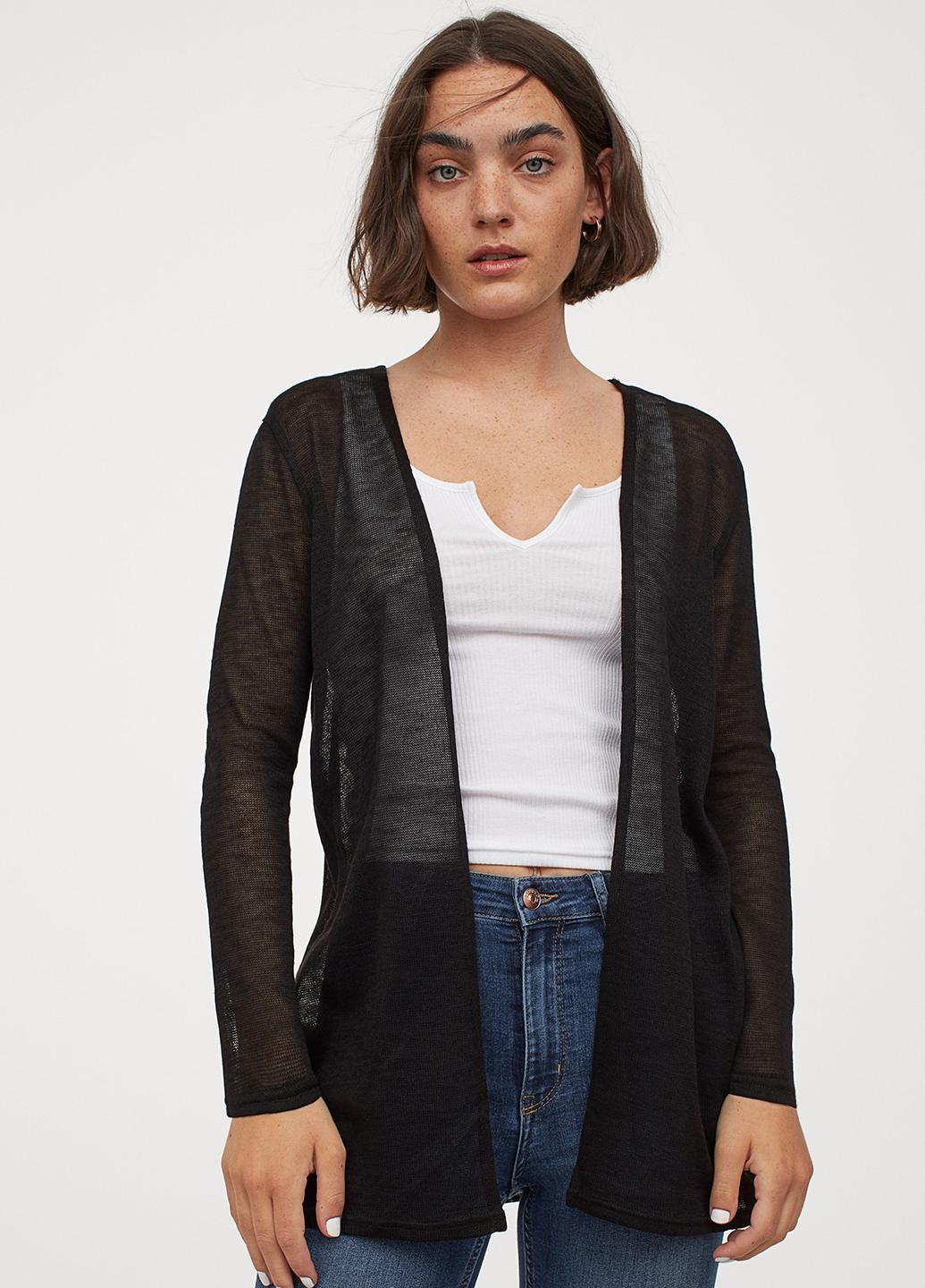 Кардиган H&M М Черный (6798540b39)