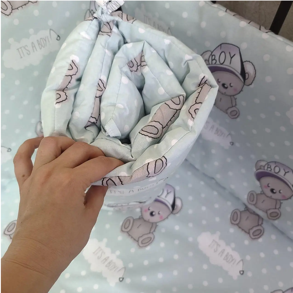 Бортики в кроватку на 4 стороны 120х60 см 4 части (4401) - фото 4 Бортики в кроватку на 4 стороны 120х60 см 4 части (4401) - фото 4