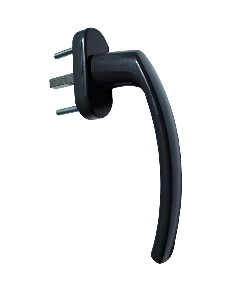 Ручка для металлопластикового окна/балконной двери Medos Pluton штифт 35 мм Антрацит (60136)