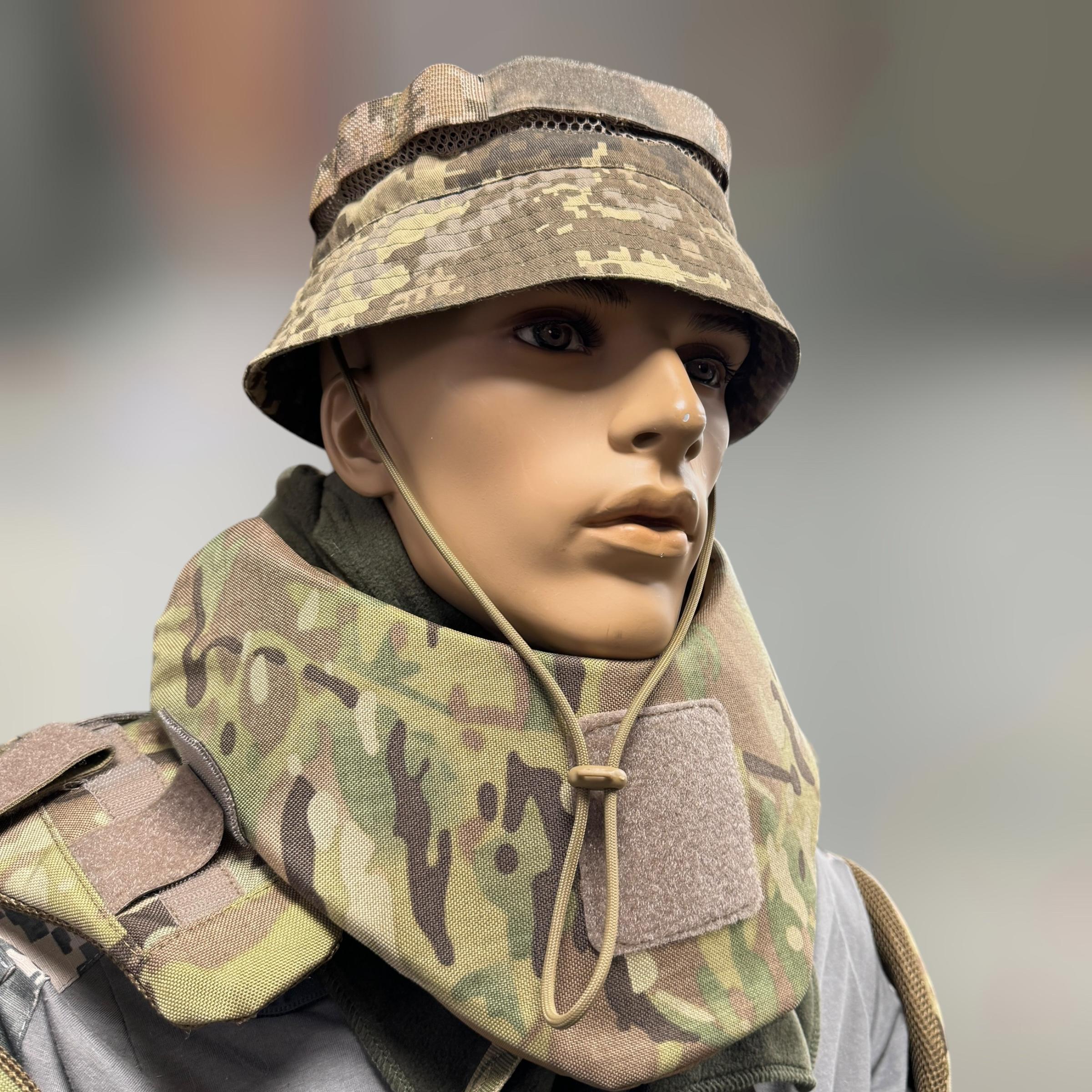 Панама с сеткой тактическая WinTac рип-стоп хлопок/полиэстер L Пиксель (247547)