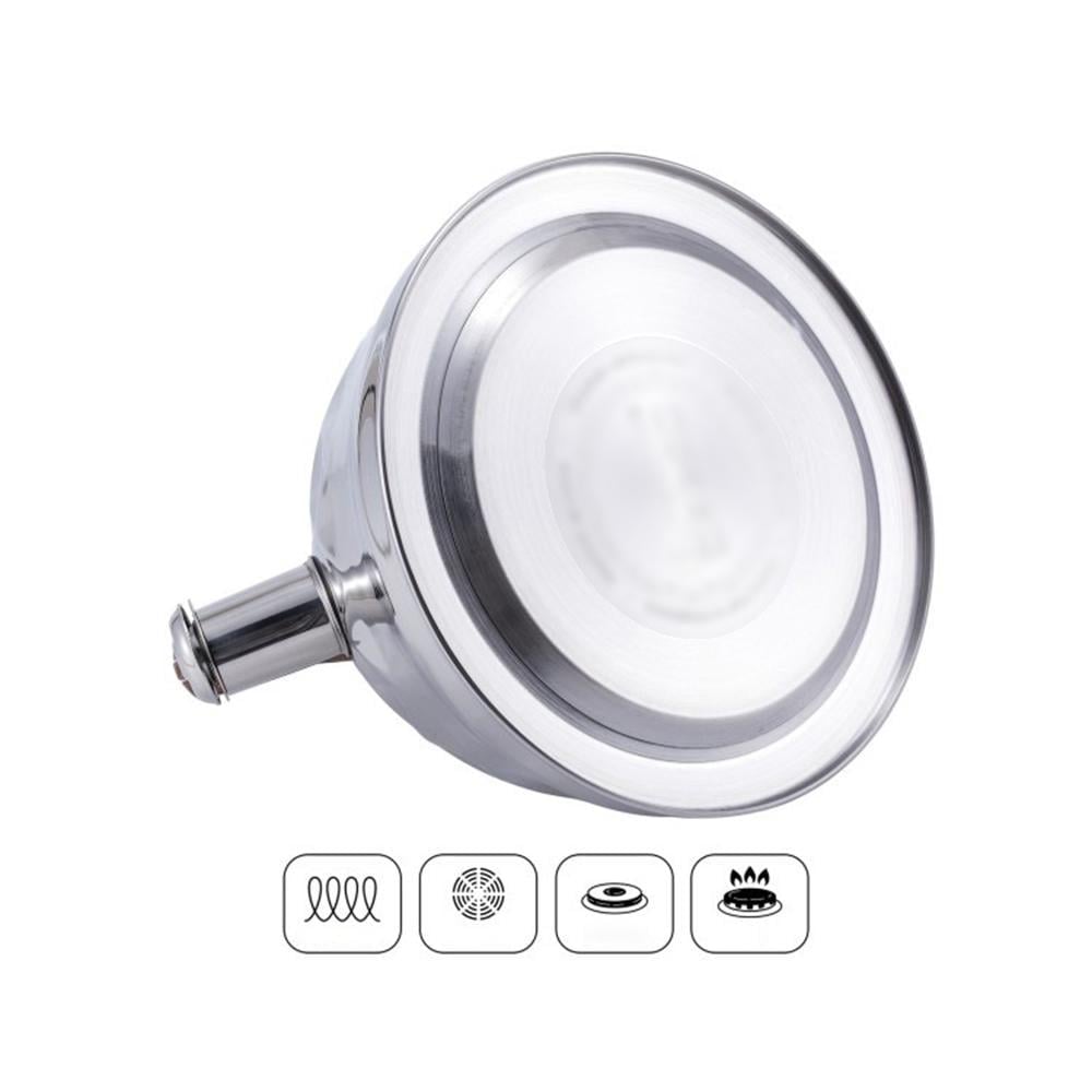 Чайник для индукционной и газовой плит со свистком капсульное дно нержавеющая сталь 3 л (03-EH-5116) - фото 8 Чайник для индукционной и газовой плит со свистком капсульное дно нержавеющая сталь 3 л (03-EH-5116) - фото 8