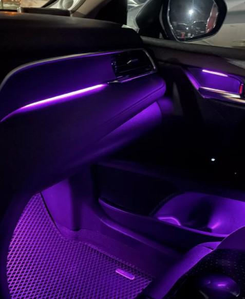 Підсвітка автомобільна в салон Ambient Rgb 18в1 багатобарвна стрічка в торпеду 12 В (4593) - фото 9 Підсвітка автомобільна в салон Ambient Rgb 18в1 багатобарвна стрічка в торпеду 12 В (4593) - фото 9