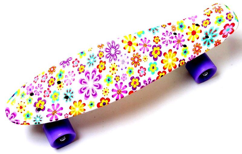 Пенниборд Violet Flowers (1585839865)