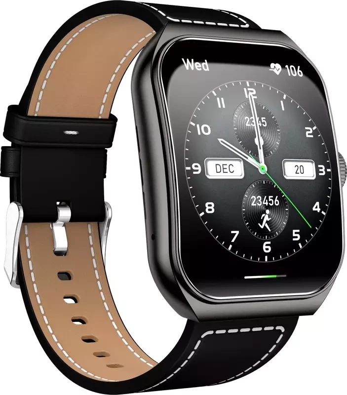 Смарт-часы BlackSharkGT3с двумя ремешками кожаный и силиконовый Black