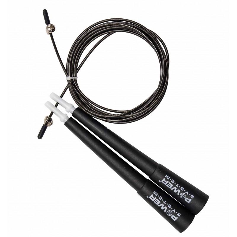 Швидкісна скакалка Power System Ultra Speed Rope PS-4033 Black