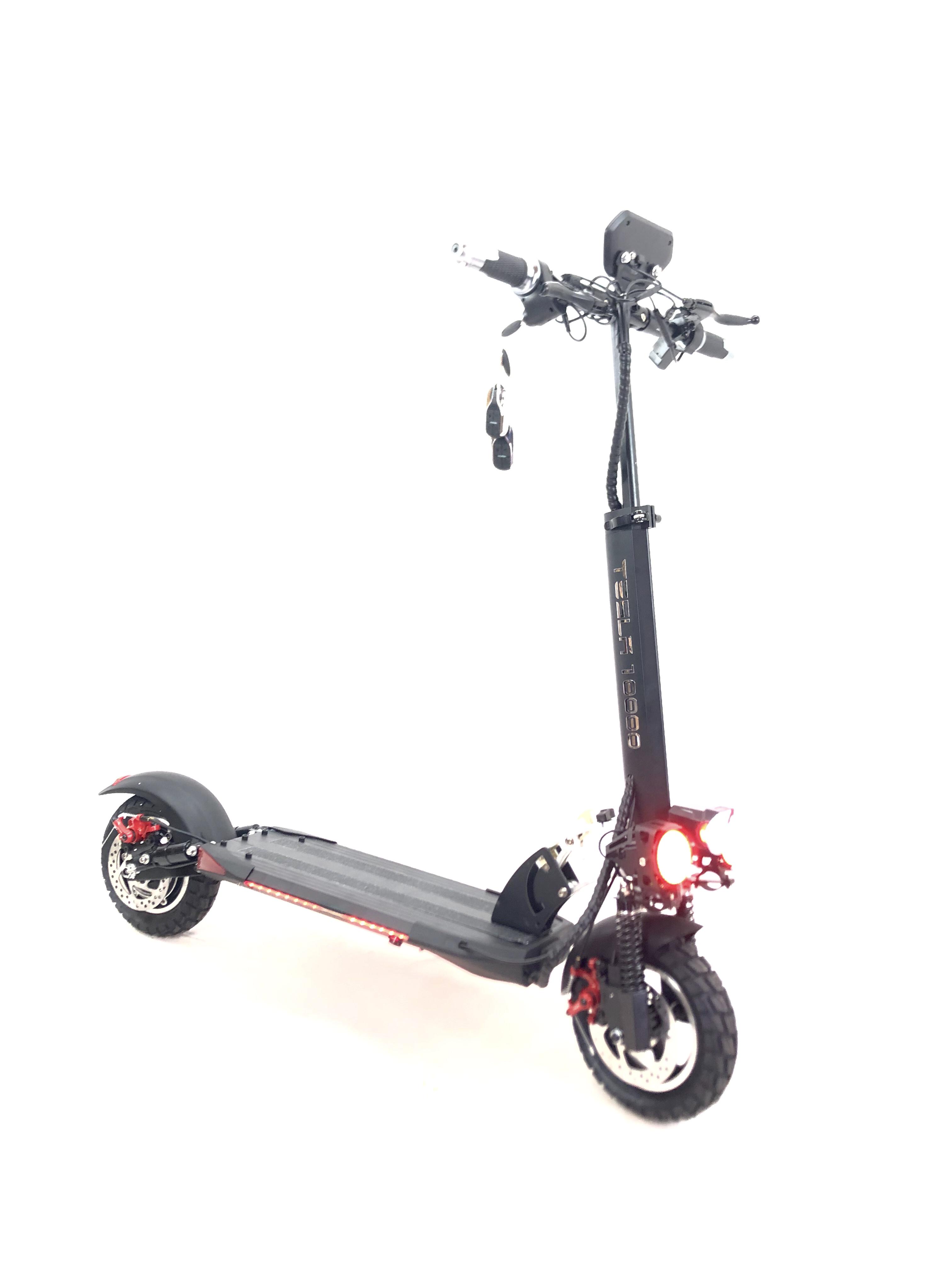 Електросамокат TESLA 10000 NEW 1000W 48V 21Ah Чорний Електросамокат TESLA 10000 NEW 1000W 48V 21Ah Чорний