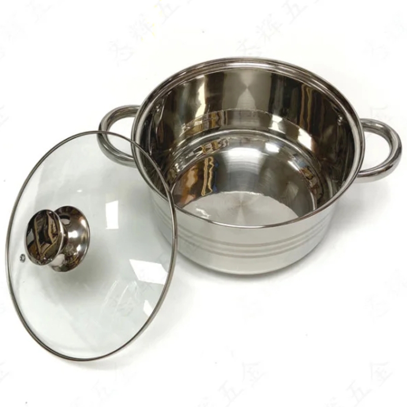 Набір посуду Unique UN-5035 каструлі з нержавіюча сталі з скляними кришками 12 пр. (23793648) - фото 3 Набір посуду Unique UN-5035 каструлі з нержавіюча сталі з скляними кришками 12 пр. (23793648) - фото 3