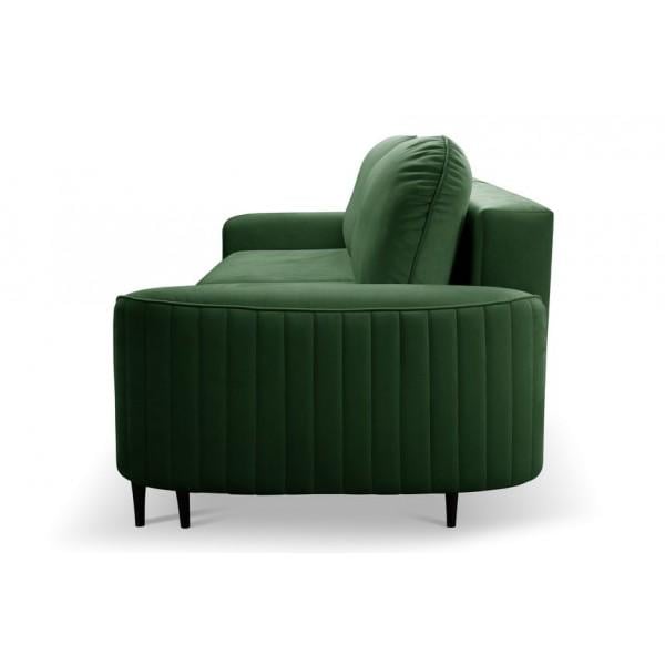 Диван раскладной Perfect Home Vena из натурального дерева/ДСП/ткани Velluto 10 Зеленый (49724) - фото 5