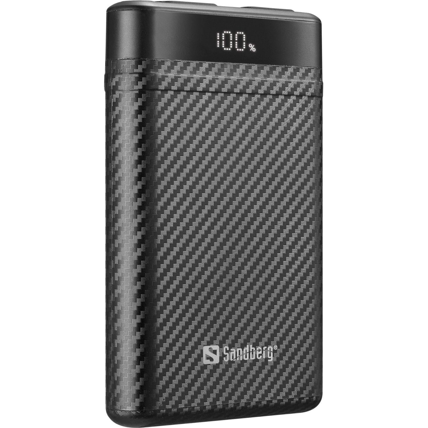 Повербанк Sandberg Survivor Nano Powerbank 10000 mAh 20W Black (421-32)