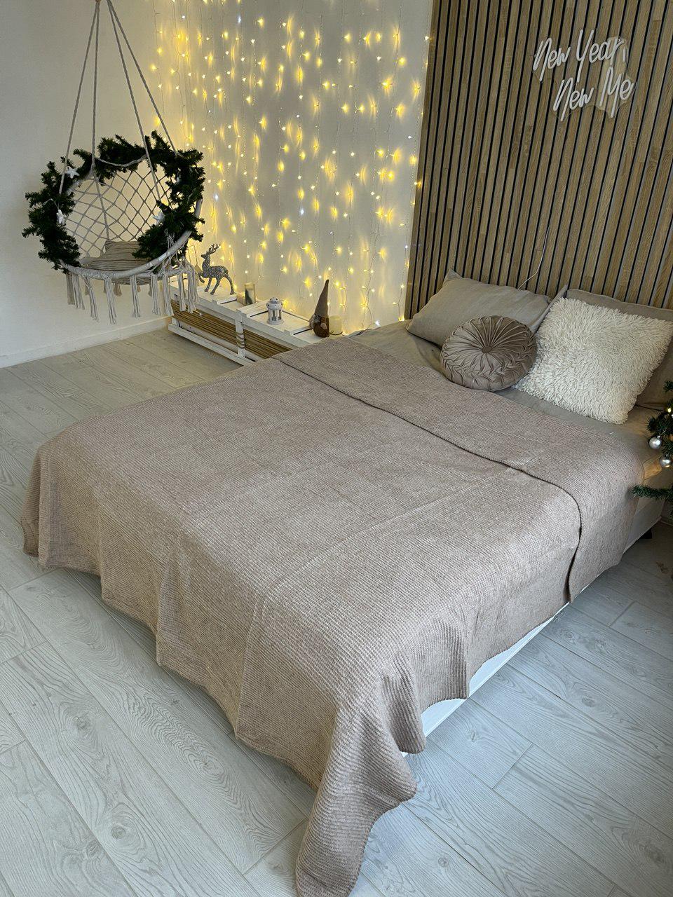 Плед бавовняний CarpetKA 200х220 см (BT-08)