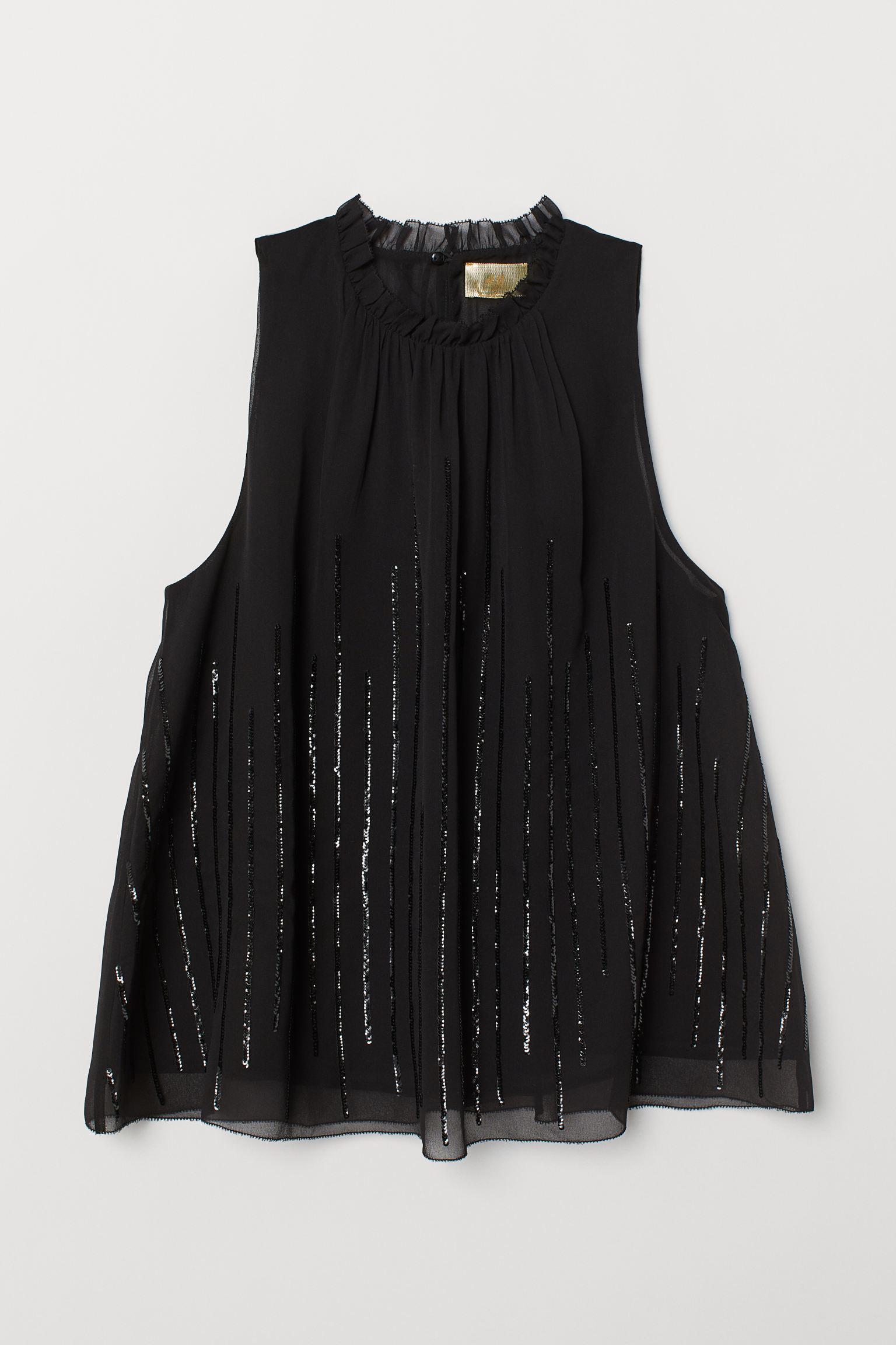 Блуза без рукава р. 34 Черный (6818458dlog)