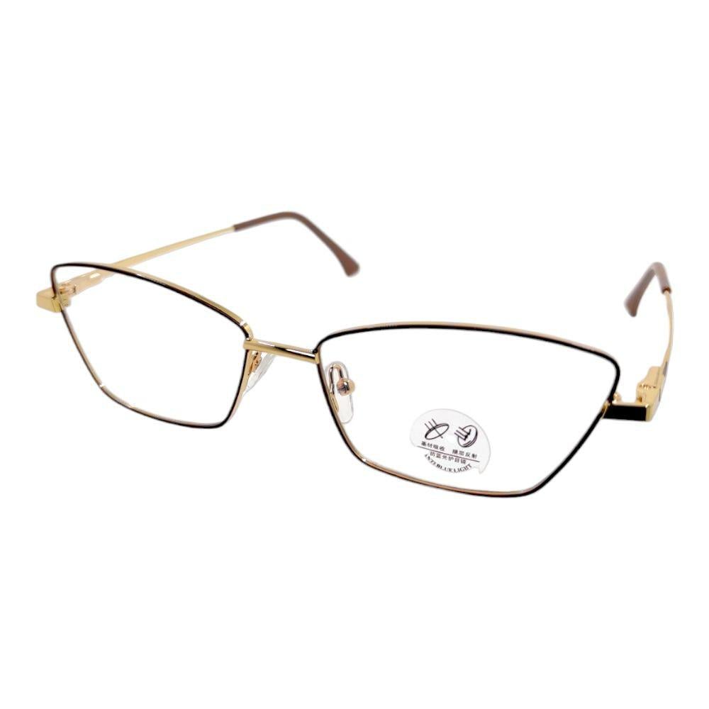 Компьютерные очки Blue Blocker оправа 80016 NN Золотой/Черный Кофе