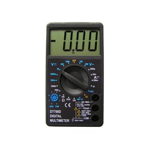 Мультиметр універсальний Digital Multimeter DT700D Чорний (2562)