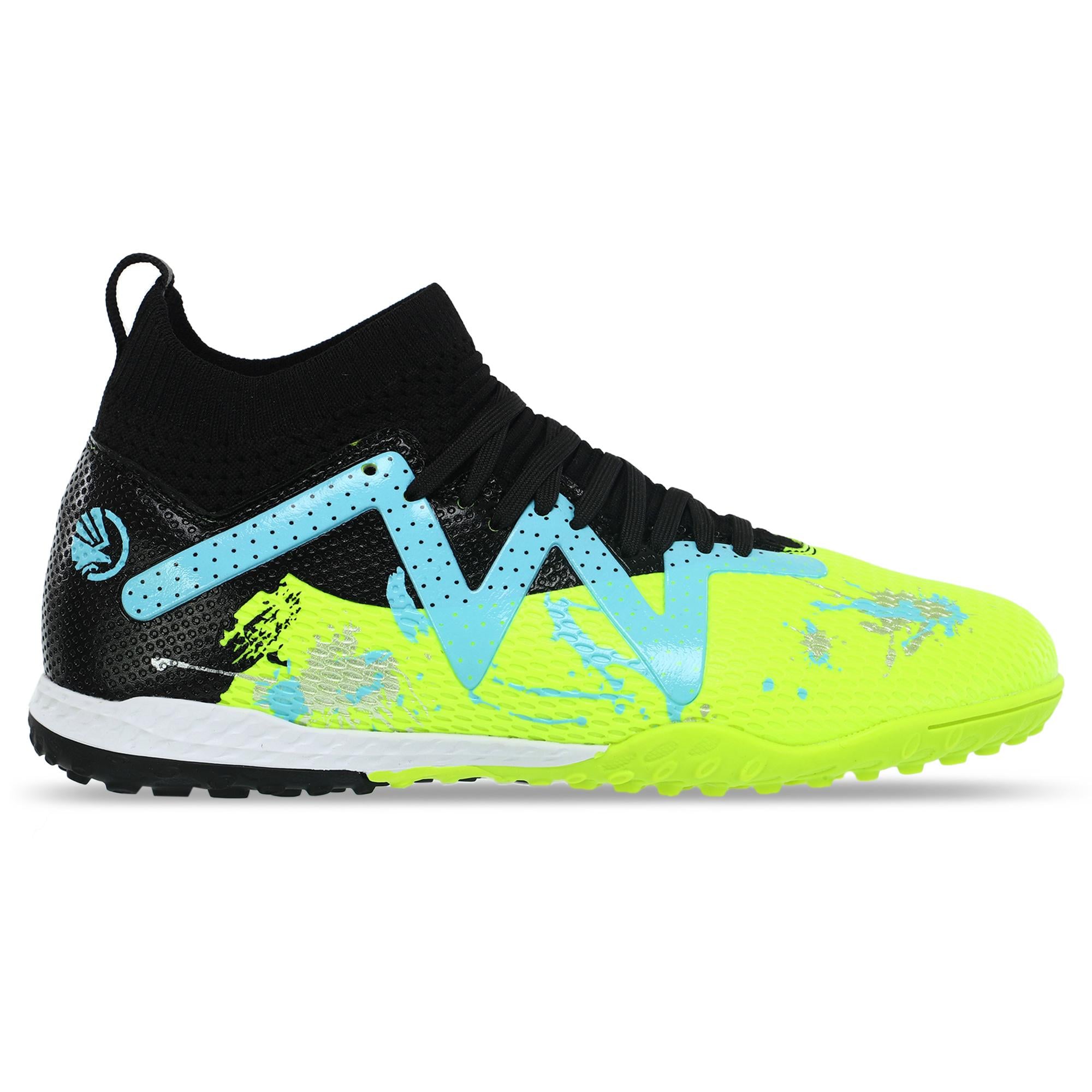 Сороконожки футбольные детские YOVKSI 766G-1-2 р. 33 Салатовый/Черный