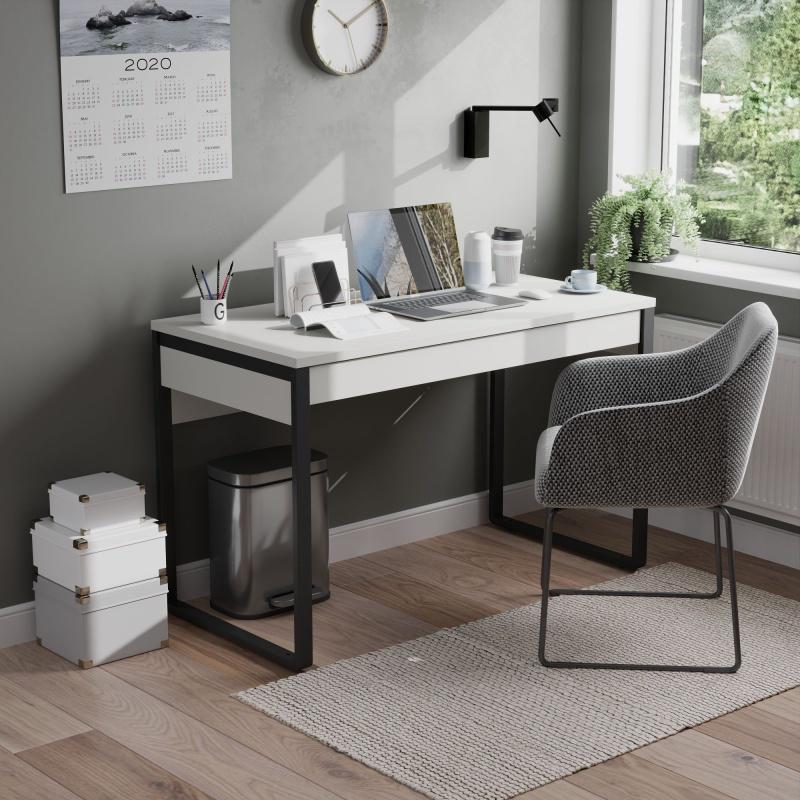 Стіл письмовий Loft-6 1200х598х750 мм Білий (Арт.223) - фото 4 Стіл письмовий Loft-6 1200х598х750 мм Білий (Арт.223) - фото 4