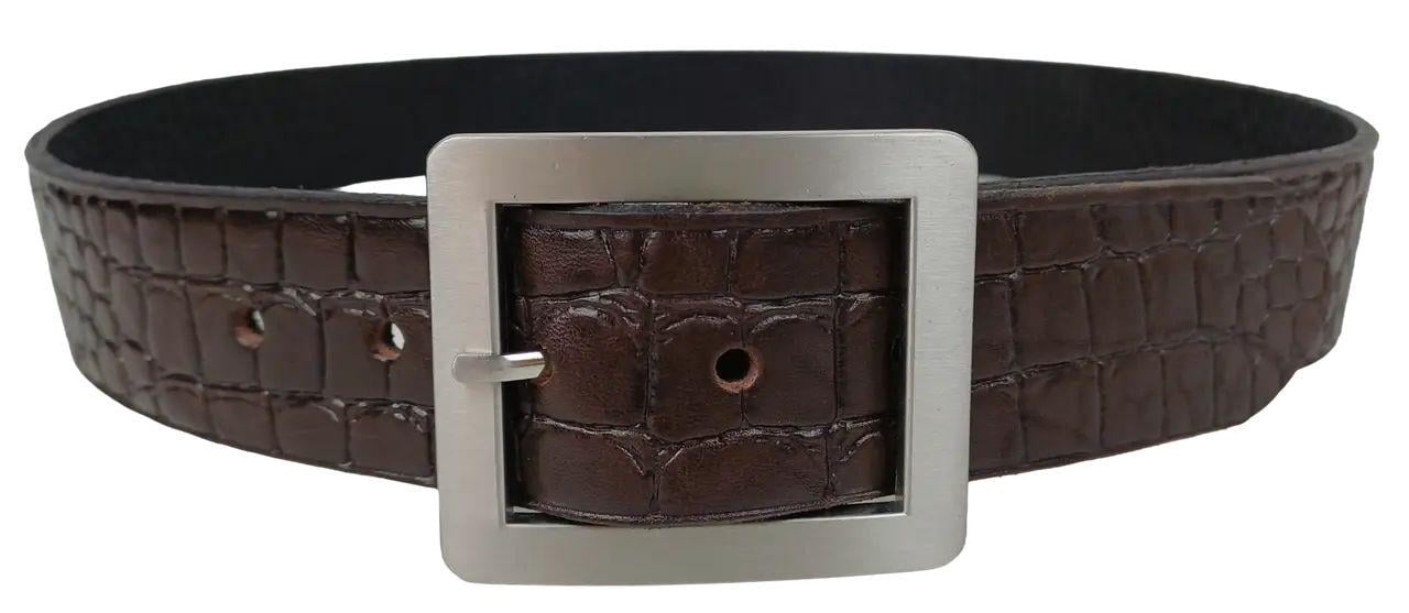 Ремінь жіночий Vanzetti натуральна шкіра 104х4 см Темно-коричневий (RMT105)