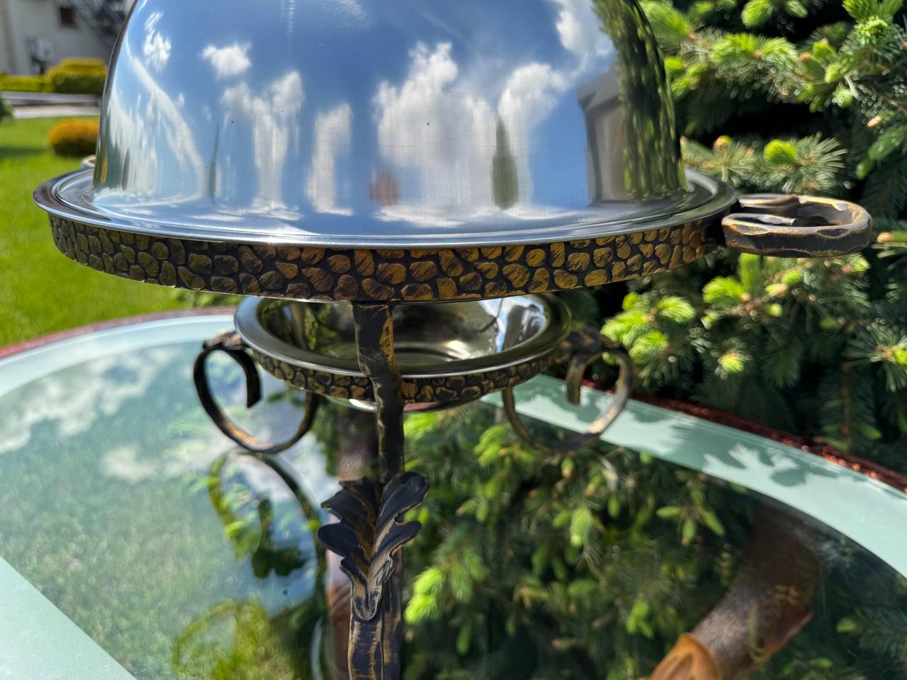 Садж блюдо для подачі шашлику з підігрівом 36 см - фото 6 Садж блюдо для подачі шашлику з підігрівом 36 см - фото 6