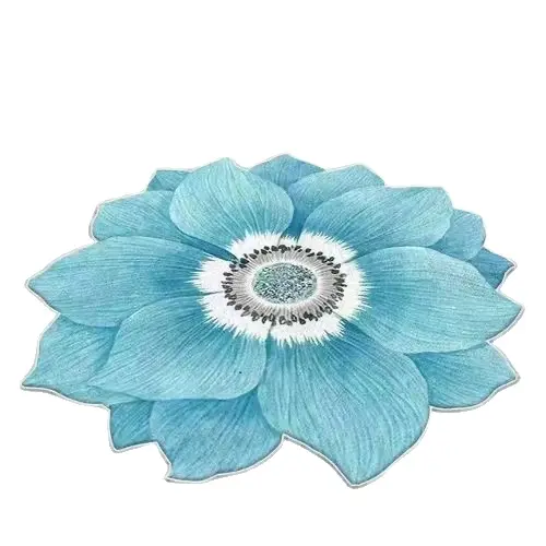 Коврик для ванной комнаты Лотос M00391 антискользящий 80 см Голубой Коврик для ванной комнаты Лотос M00391 антискользящий 80 см Голубой