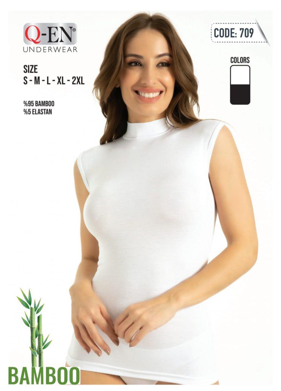 Майка женская Q-EN с воротником-стойкой XL - фото 5 Майка женская Q-EN с воротником-стойкой XL - фото 5