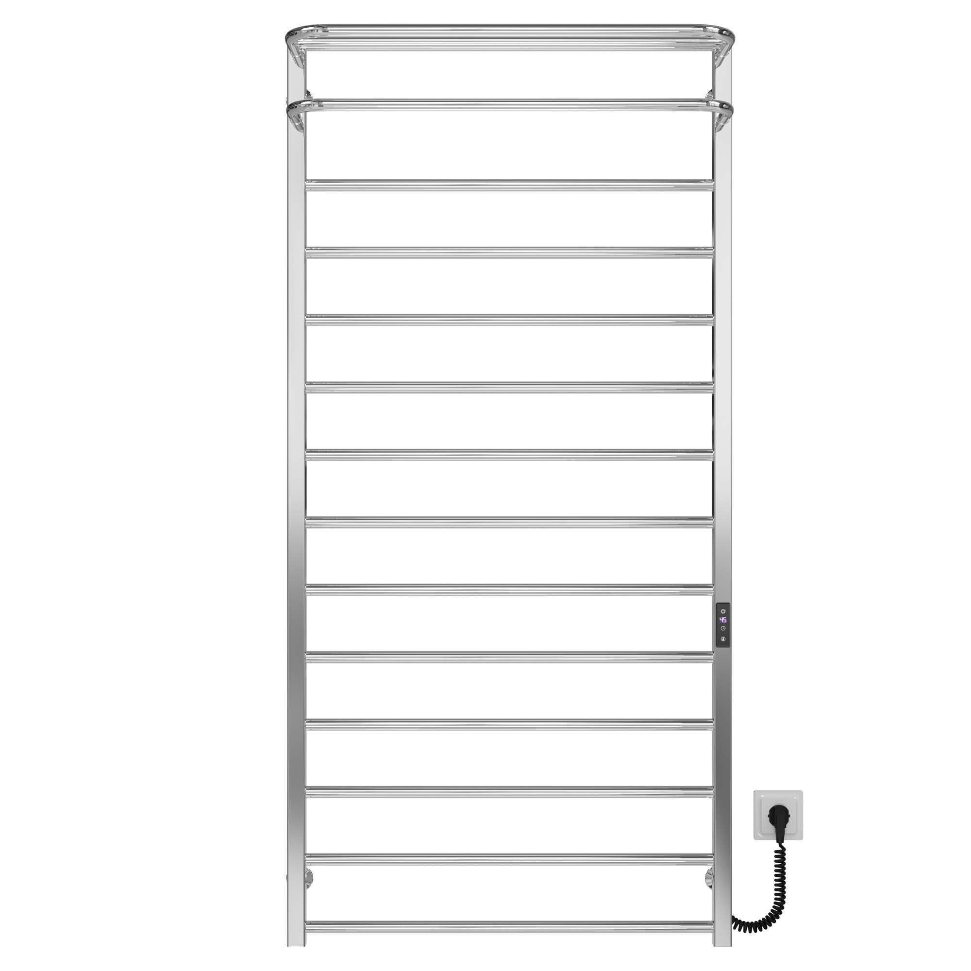 Полотенцесушитель электрический Deffi Lux Hotel П14 JD04 правое подключение нержавеющая сталь 700х1500 мм Хром (A.LH.150.70.14.ECR2)