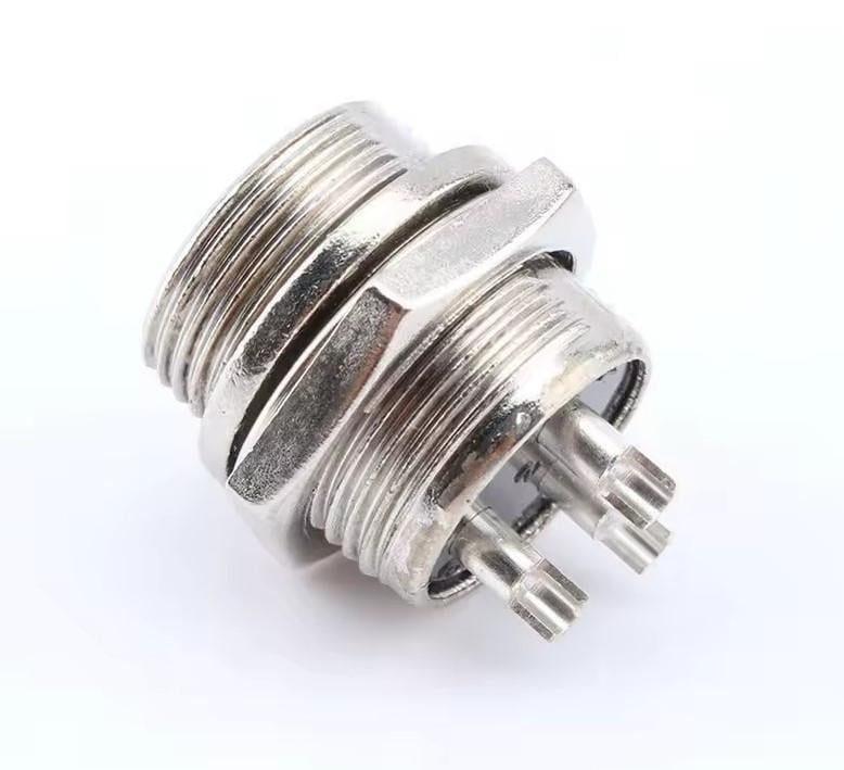 Разъем соединительный авиационный GX16-16M-4A розетка на 4 контакта (2678556571) - фото 2 Разъем соединительный авиационный GX16-16M-4A розетка на 4 контакта (2678556571) - фото 2