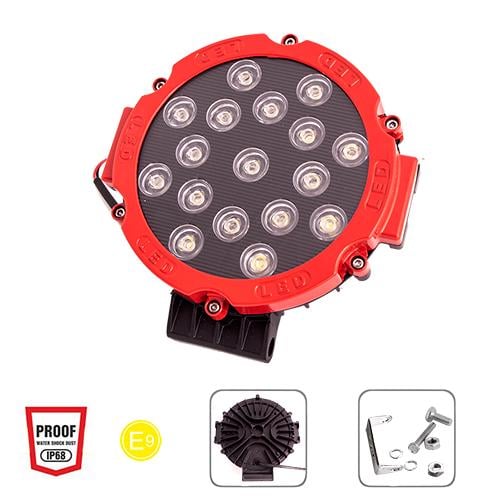 Фара рабочего света WLP 51R1RD Spot+flood 17ledх3W 10 30V/51W/6000K (WLP 51R1RD)