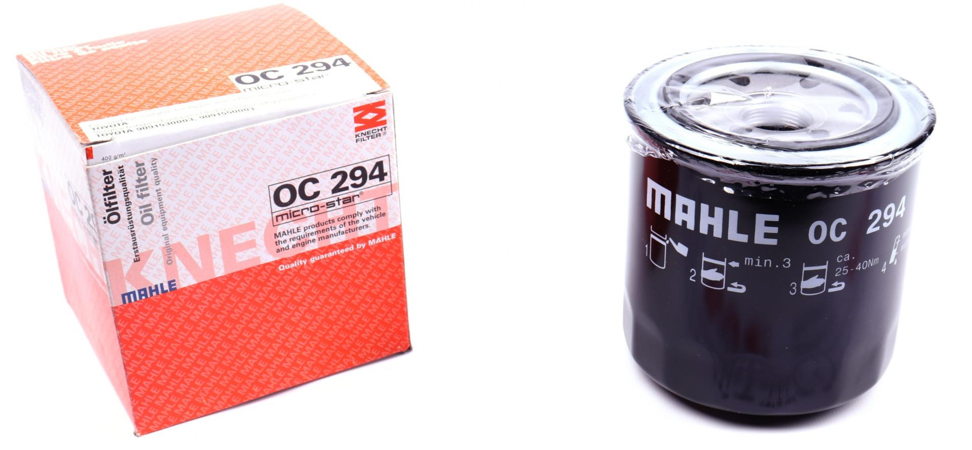 Фильтр масляный KNECHT для Toyota Avensis 2,0D 97- (OC 294)