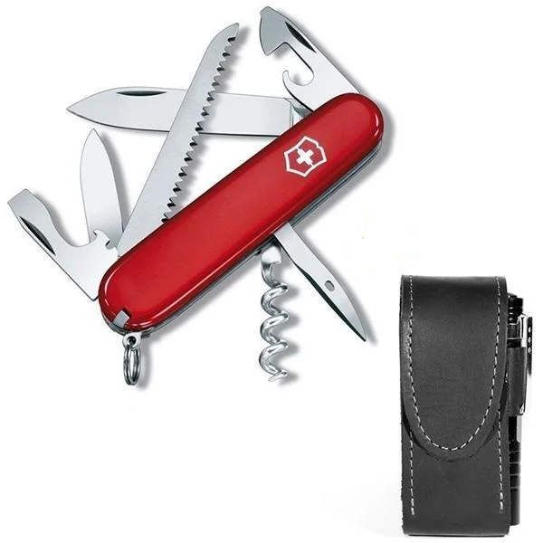 Комплект нож Victorinox Camper 1.3613/чехол с фонариком - фото 3