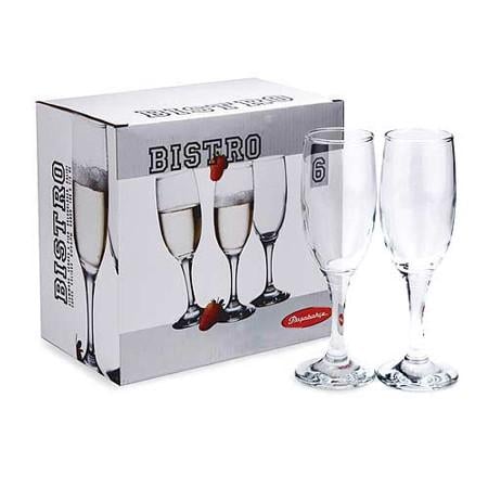 Набор бокалов для шампанского Pasabahce Bistro 190 мл 6 шт. (44419) - фото 4 Набор бокалов для шампанского Pasabahce Bistro 190 мл 6 шт. (44419) - фото 4
