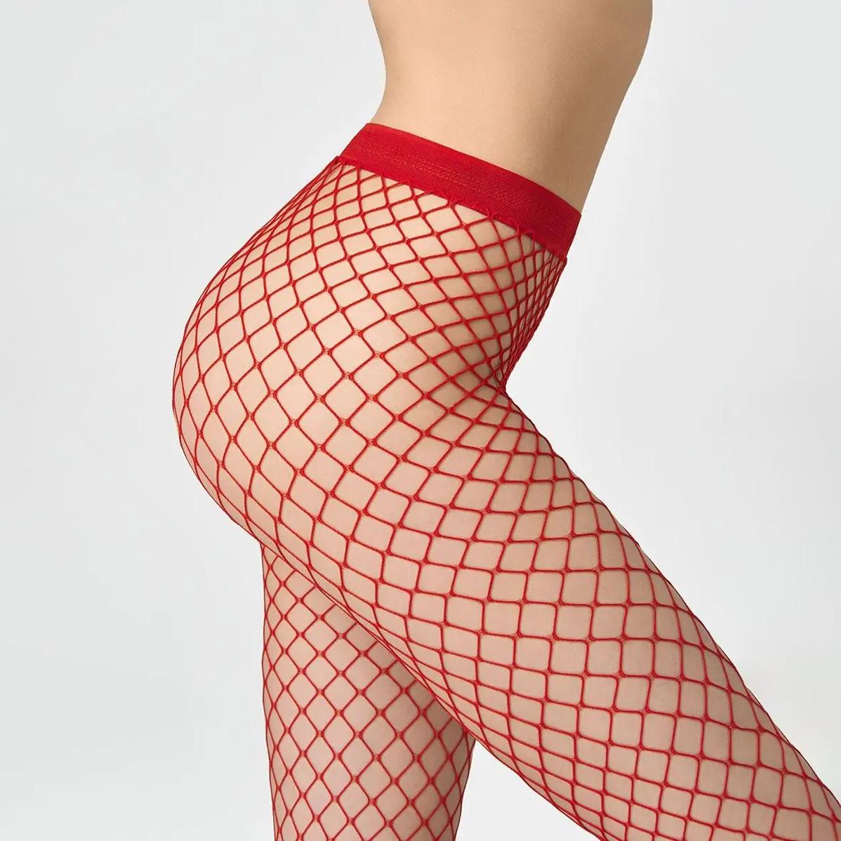 Колготы средняя сетка бесшовные One Size Красный (1896) - фото 5 Колготы средняя сетка бесшовные One Size Красный (1896) - фото 5