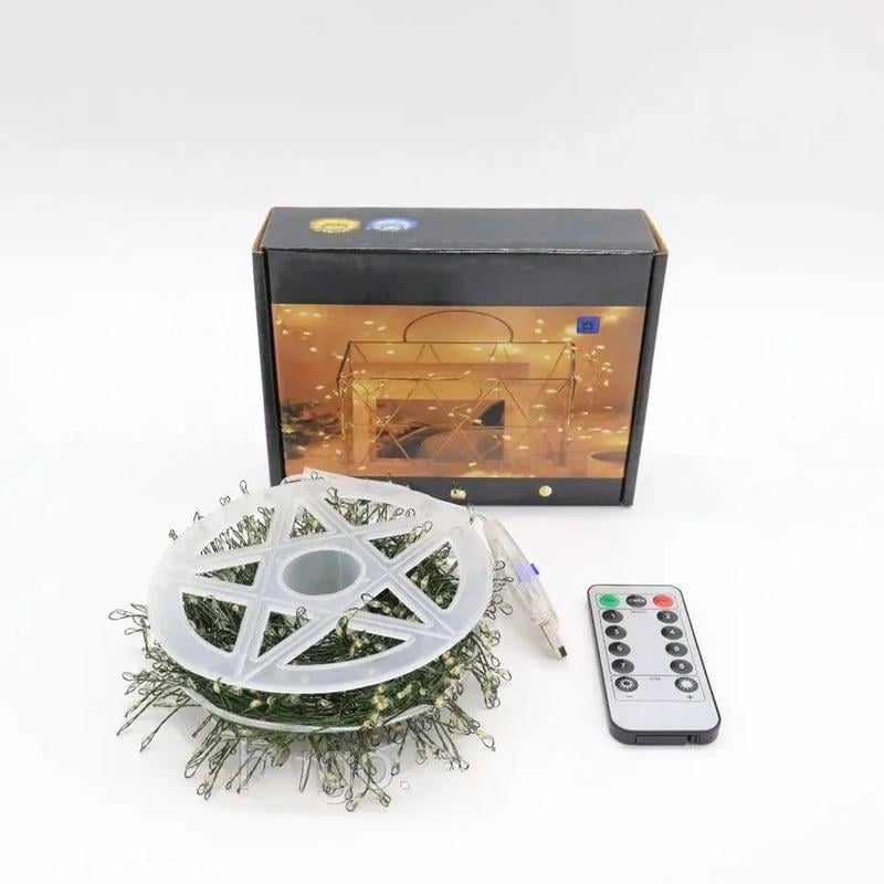 Гірлянда Роса феєрверк USB і пульт теплий білий 20 м 600LED (234575632_844) - фото 9 Гірлянда Роса феєрверк USB і пульт теплий білий 20 м 600LED (234575632_844) - фото 9