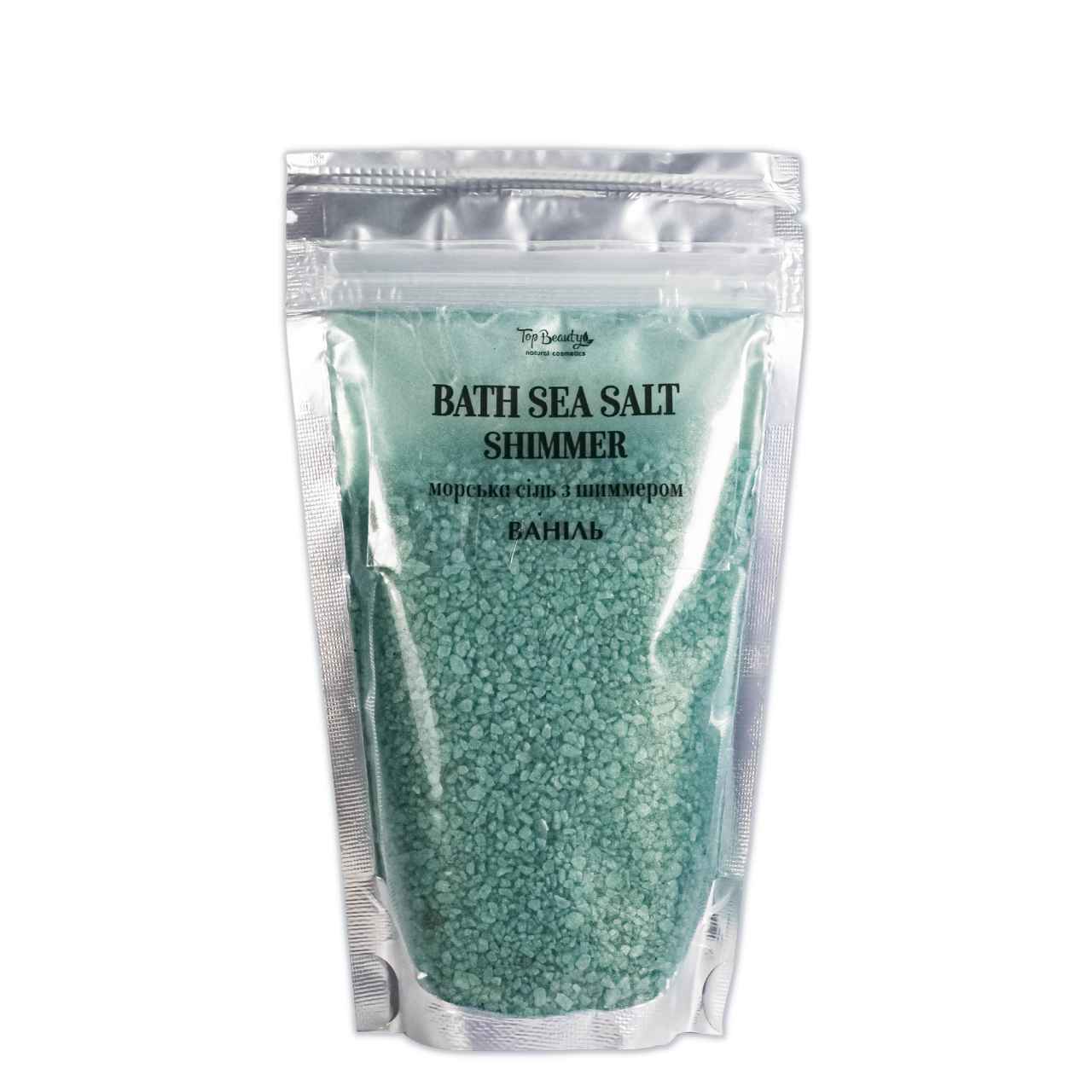 Соль для ванны Top Beauty с ароматом ванили и шимера (23938979)