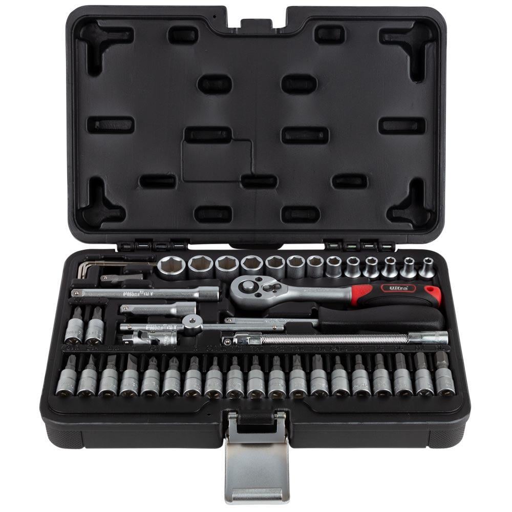 Набір насадок торцевих/біт Ultra CrV Taiwan 1/4" 46 шт. (6003162) - фото 3