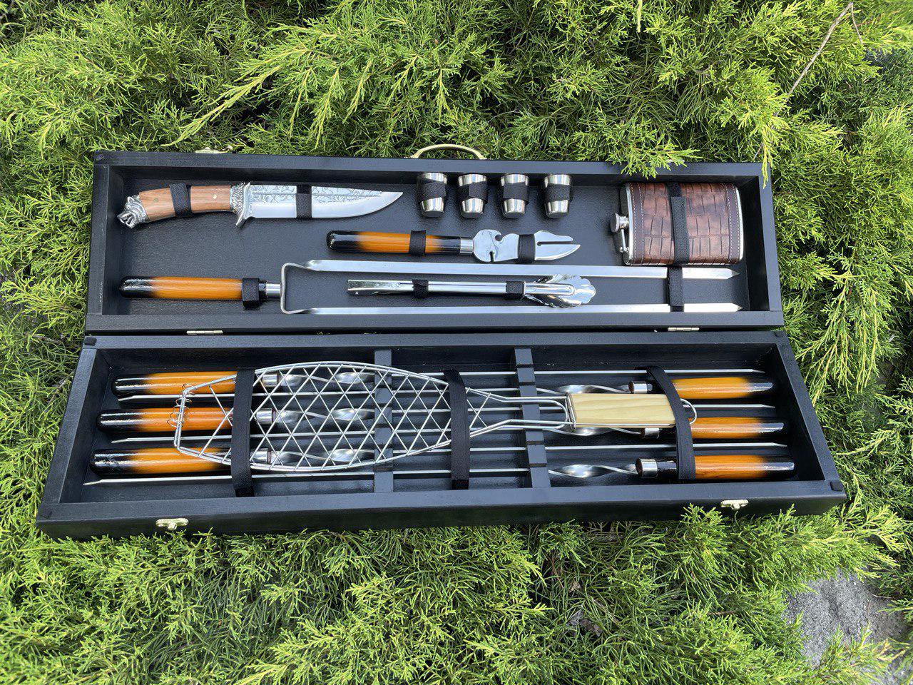 Набор шампуров Хищник №5 в кейсе