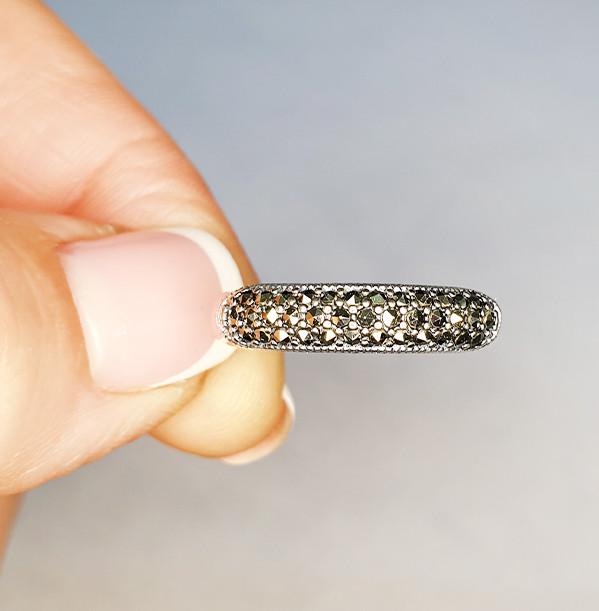 Кольцо серебряное с марказитом р. 19 3,26 г (1512987183) Кольцо серебряное с марказитом р. 19 3,26 г (1512987183)