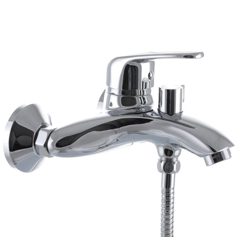 Смеситель для ванны Haiba Magic 009 с черной ручкой (HB0696) Смеситель для ванны Haiba Magic 009 с черной ручкой (HB0696)