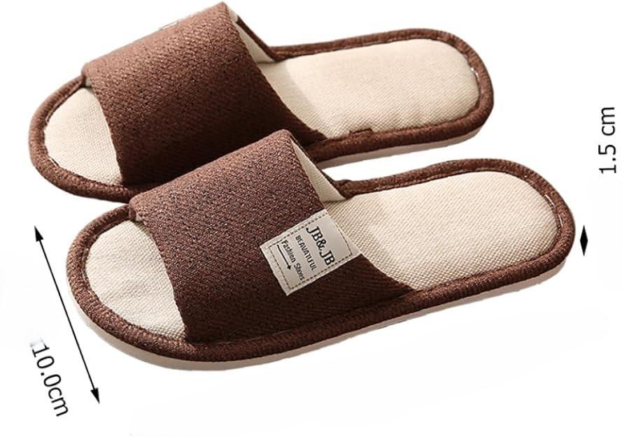 Тапочки мужские льняные с открытым носком р. 40/41 27,2 см Коричневый - фото 4 Тапочки мужские льняные с открытым носком р. 40/41 27,2 см Коричневый - фото 4