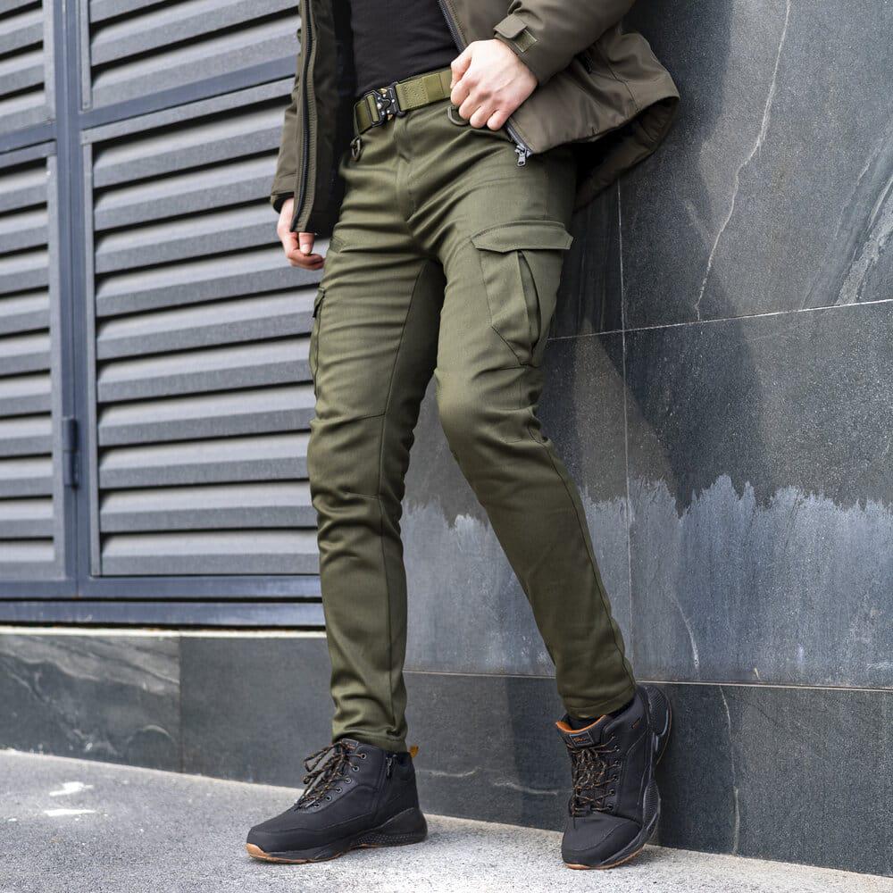 Брюки-карго Pobedov trousers Tactical ЗИМА M Хаки (PNcr1 424Mkh) - фото 2