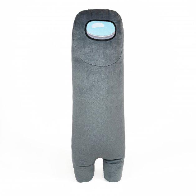 М'яка іграшка Weber Toys Валик космонавт Among Us 80 см Сірий