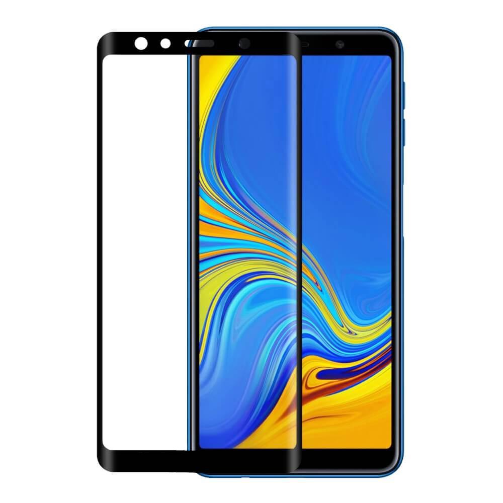 Защитное стекло Glass 5D для Samsung A7 2018 Black (1910)