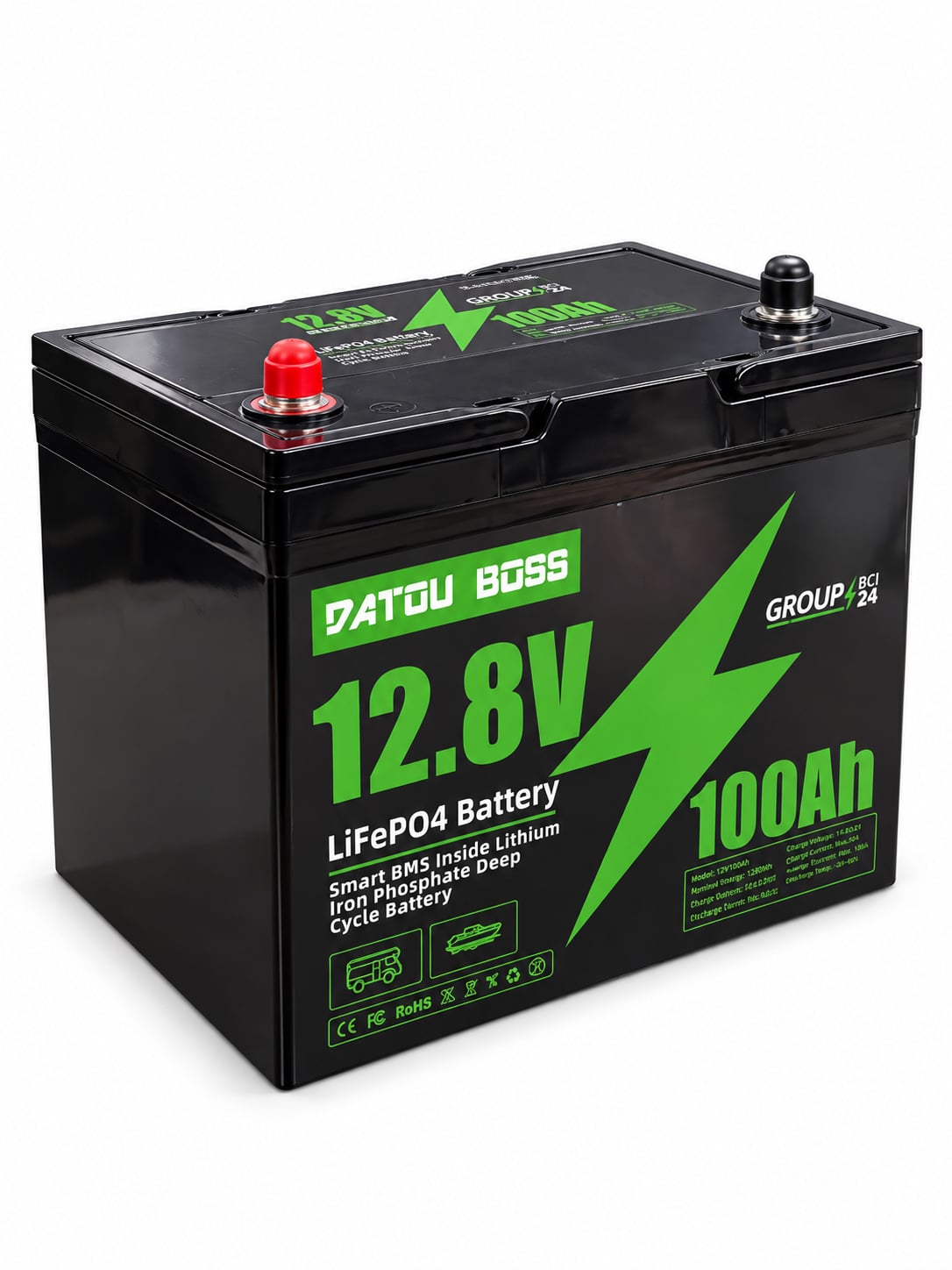 Аккумулятор для ИБП LiFePO4 WERCHTAY 12,8V 100 Ah 1280Wh BMS (А-100-12.8)
