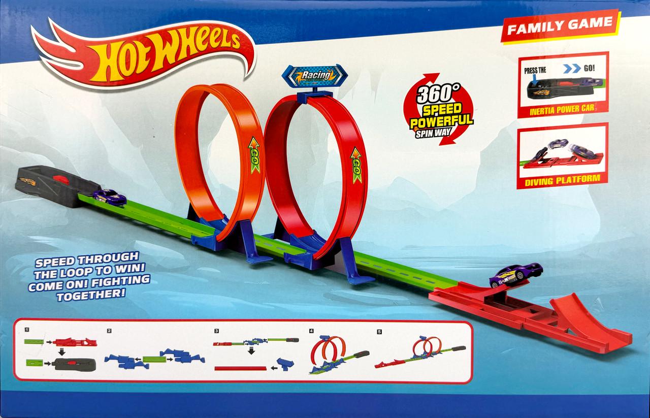 Ігровий набір Hot Wheel Автотрек Подвійна петля з машинкою 142 см (6603-1) - фото 5 Ігровий набір Hot Wheel Автотрек Подвійна петля з машинкою 142 см (6603-1) - фото 5