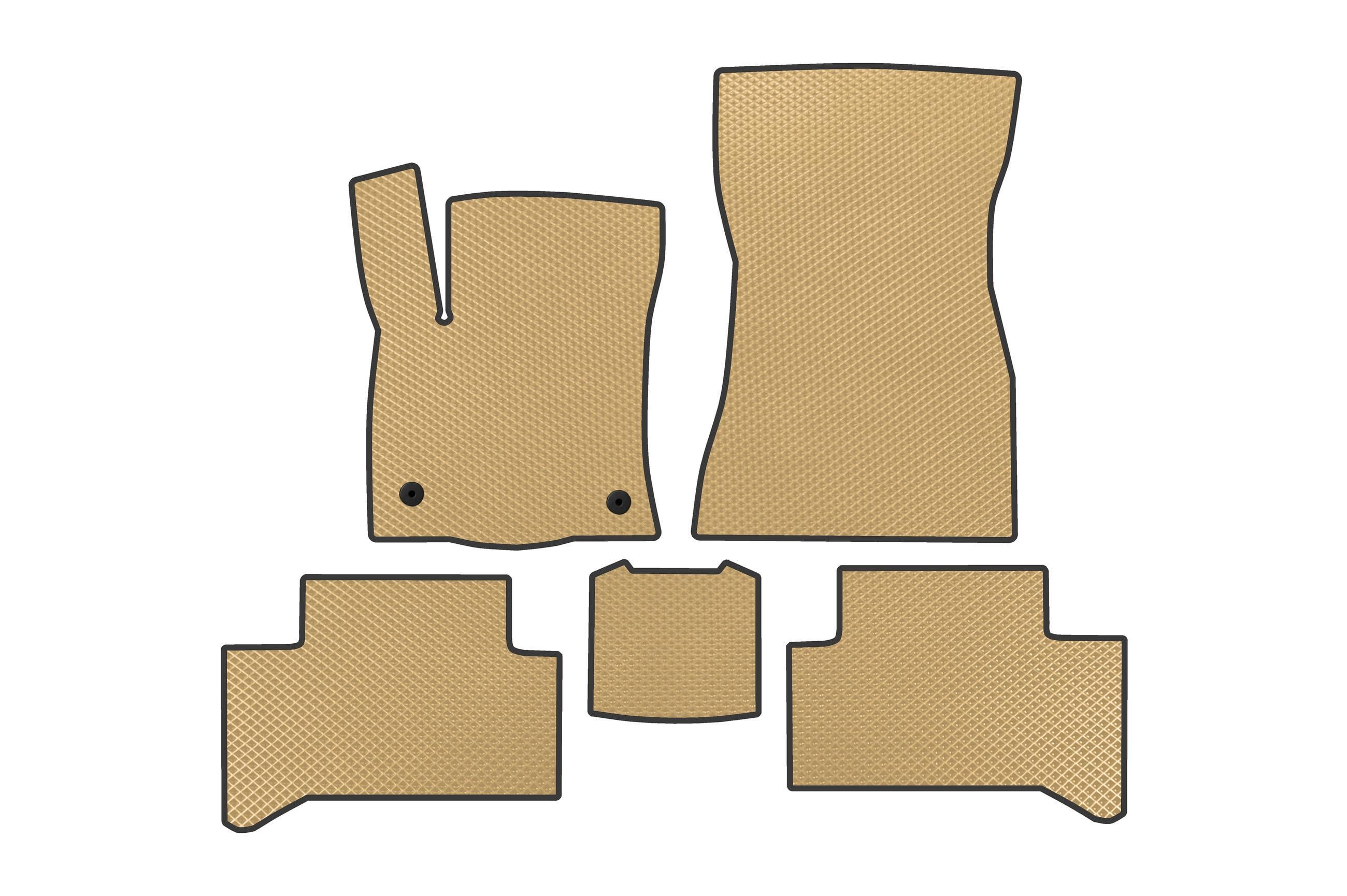 Коврики в автомобиль EVA Digital Designs для Mercedes EQA 2021- гг. этилвинилацетат Бежевый (183689)