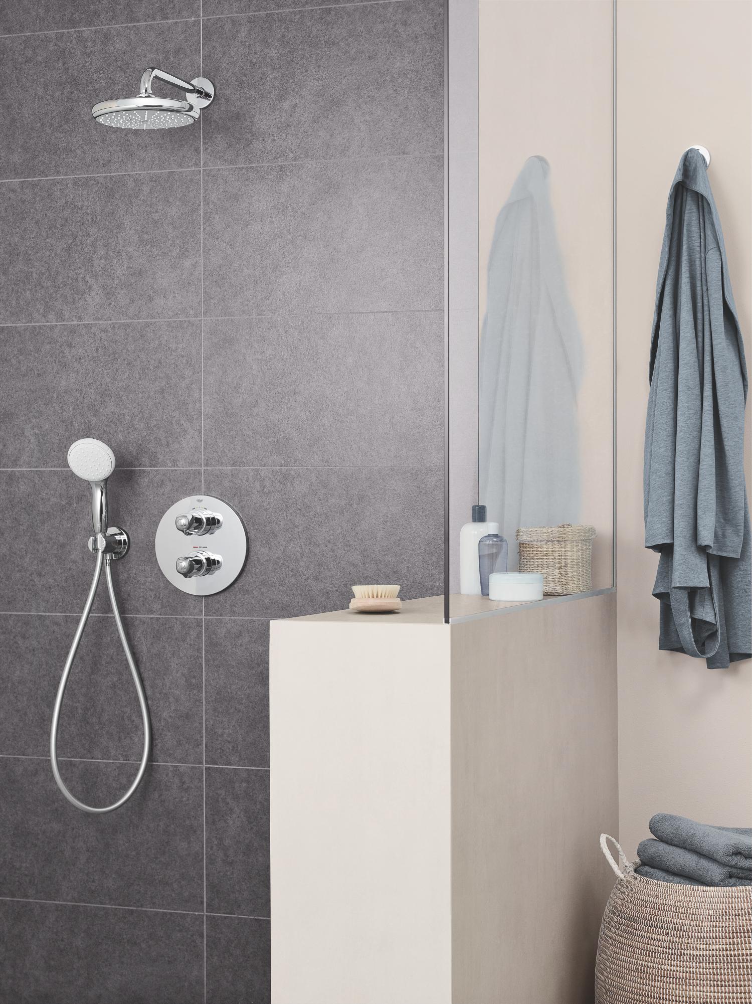 Верхній душ з настінним кронштейном Grohe New Tempesta Classic (26411000) - фото 2