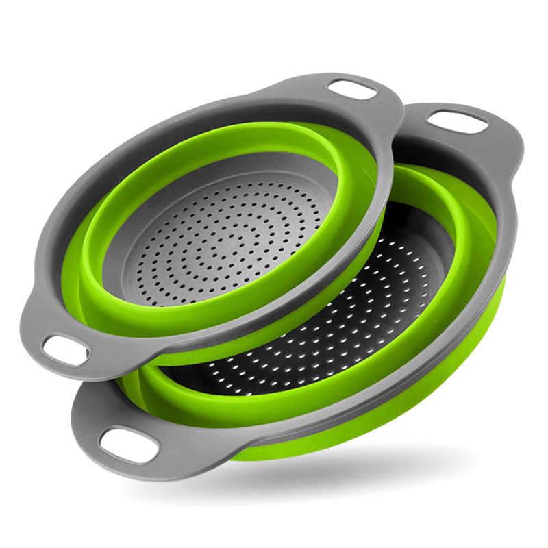 Дуршлаг складной для овощей и фруктов UKC 2 шт. Зеленый (1579704116)