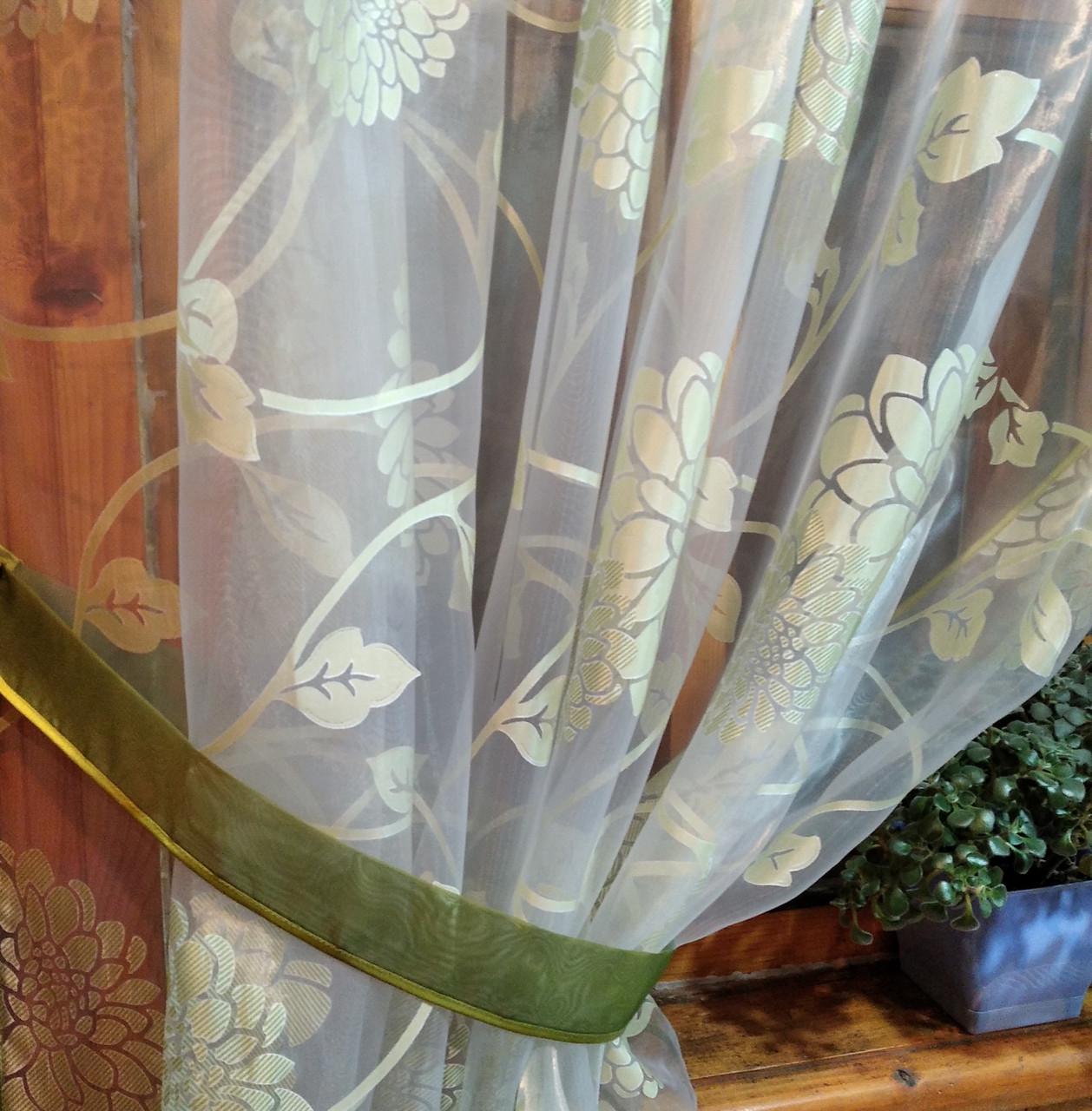 Шторы Вероника Гербера/Хаки (1173369445) - фото 5 Шторы Вероника Гербера/Хаки (1173369445) - фото 5