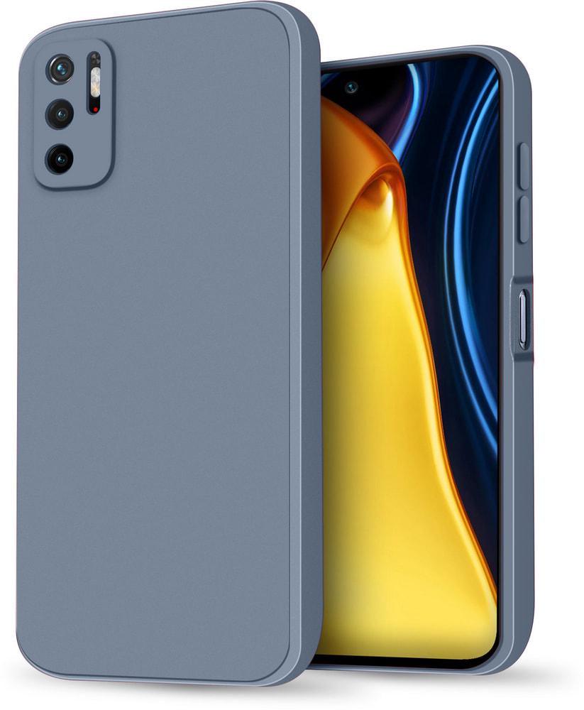 Силиконовый чехол HardCorner Xiaomi Poco M3 Pro 5G (с микрофиброй) Gray Blue (34854-6D)