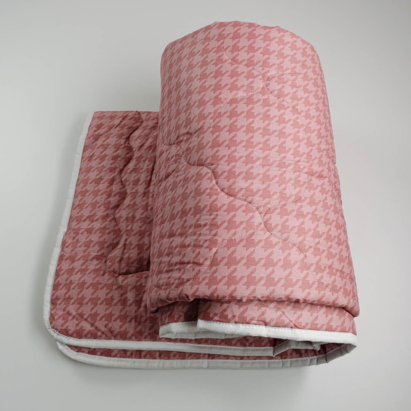 Одеяло конопляное зимнее YouStar Пе-де-пуль сатин детское 110х140 см Розовый (chn-kksw-c-pul) - фото 3