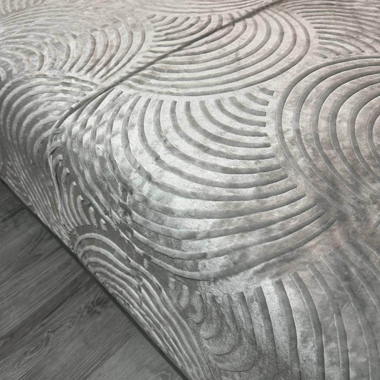 Покривало на ліжко акрилове 200x230 см Сірий (P-акрил-17) - фото 7